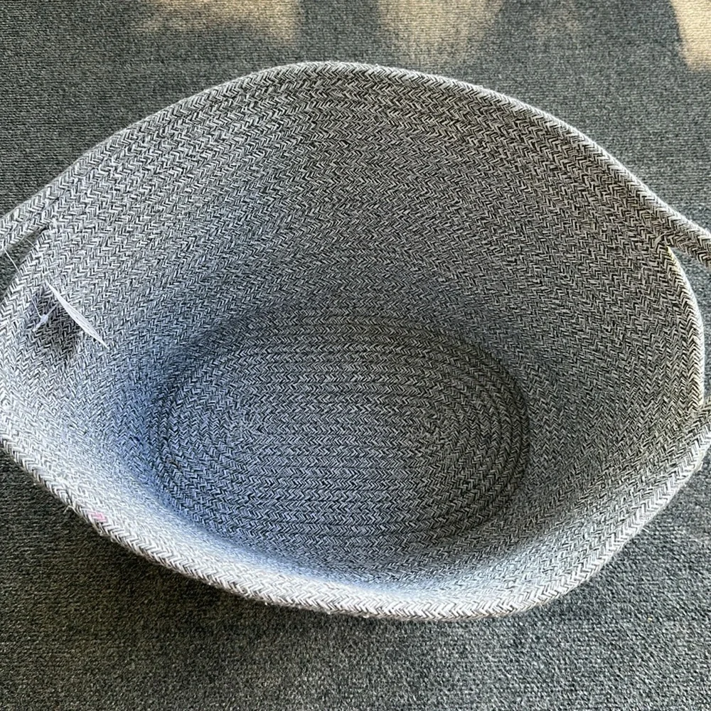 Gray Woven Storage Basket